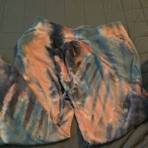Wild Fable Tie-Dye Sweatpants - Blue and Peach
